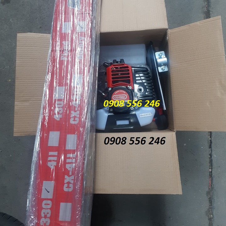 Máy cắt cỏ Oshima 430 bạc  ( có thể dùng làm máy thổi lá)