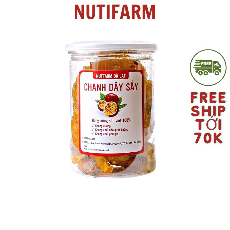 Chanh dây sấy dẻo chua ngọt 400gr NutiFarm trái cây sấy đặc sản đà lạt