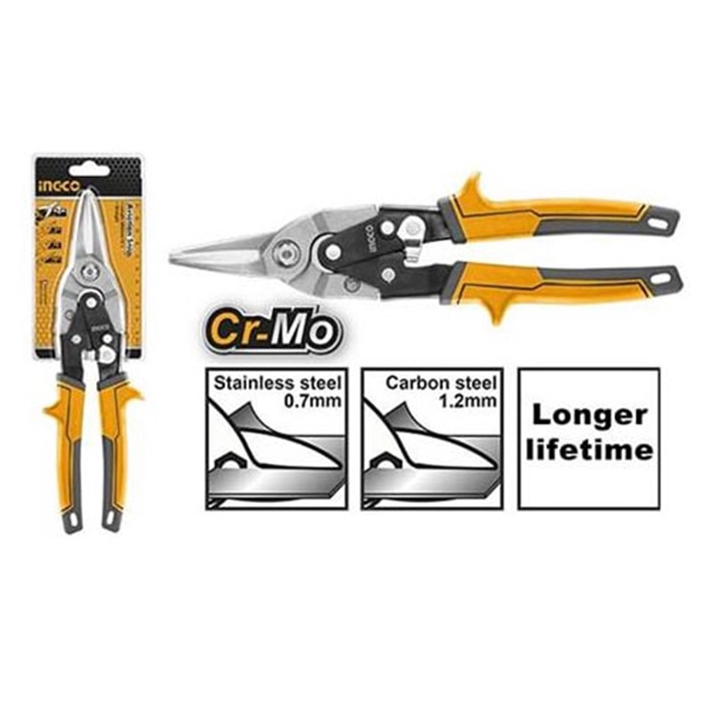 Kéo cắt tôn cr- mo 10" ingco htsn2610s