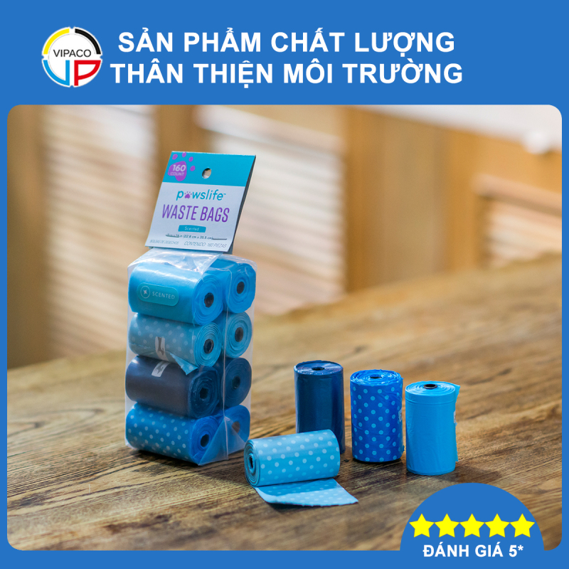 Túi dọn phân chó mèo mùi thơm Vipaco