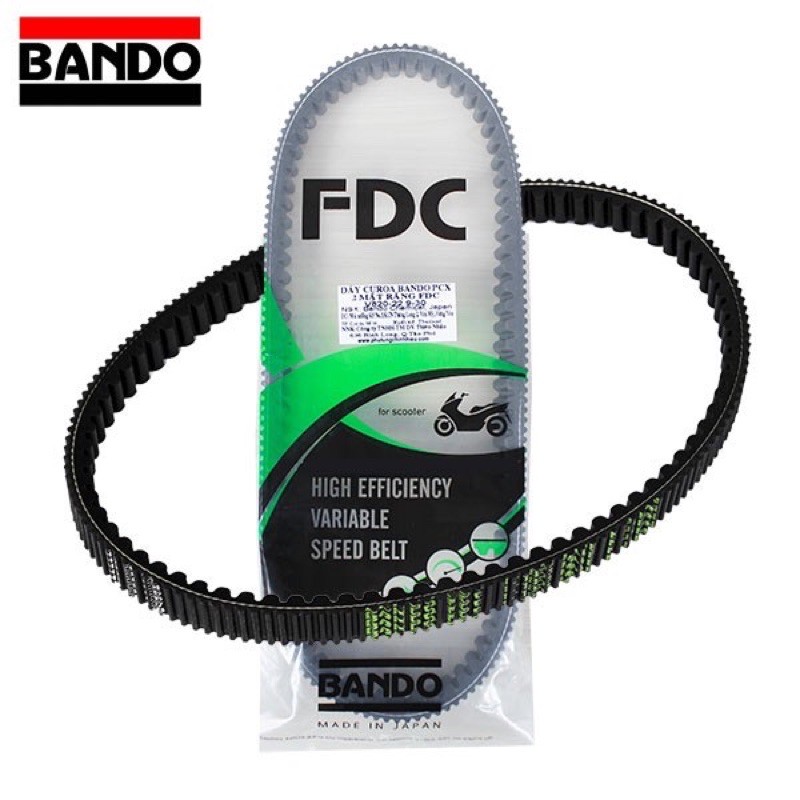 Dây curoa 2 mặt răng xe pcx/ vario/ airblade 125/ lead 125/ sh mode/ click thái hiệu bando nhật bản