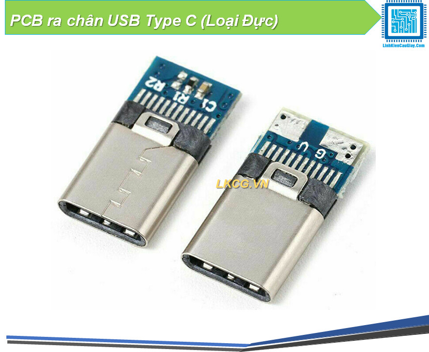 [FreeShip] PCB ra chân USB Type C (Loại Đực)