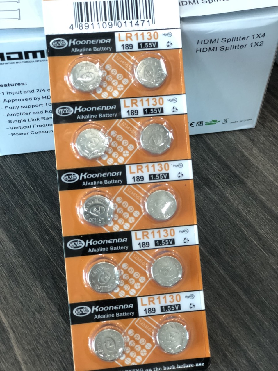 Vỉ 10 viên pin cúc áo LR1130
