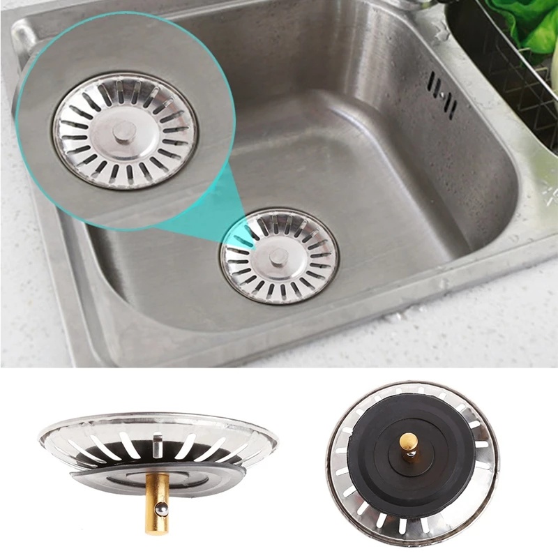 Stainless Steel Dishwasher Strainer - Curved Drain Cover Shape, With Handle