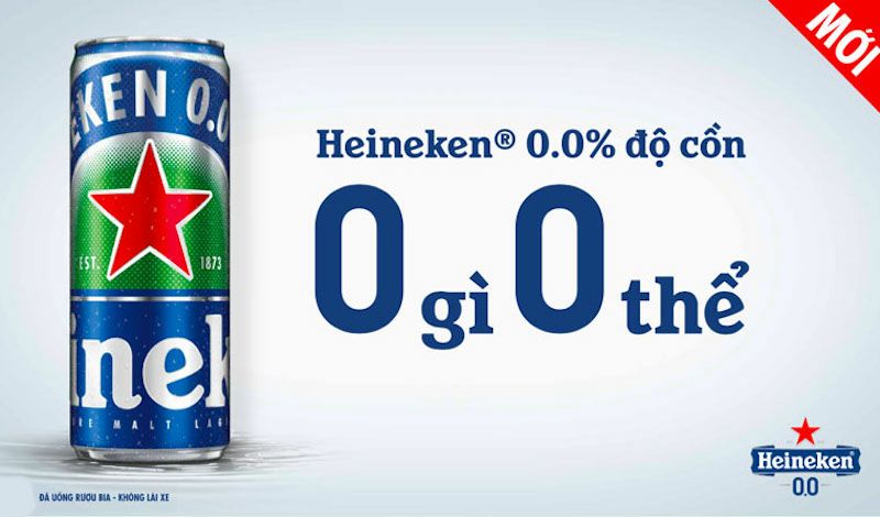Bia Heineken 0 độ cồn 330ml