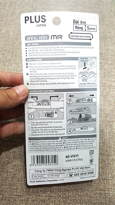 Băng Xóa Mr2 Set 1+1 Pack Plus-46-V411