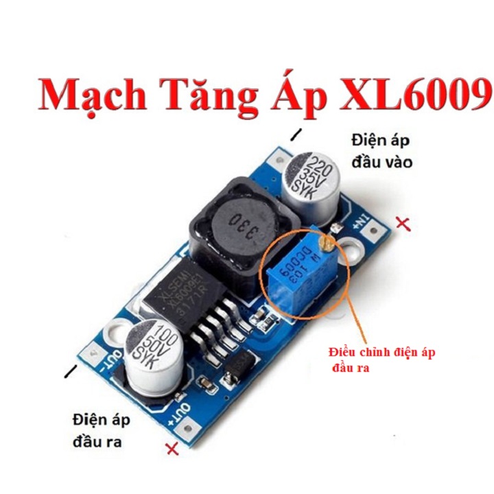 Mạch Tăng Áp DC Boost 4A XL6009