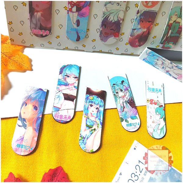 Combo 5 Bookmark Nam Châm Đánh Dấu Sách - Anime (Mẫu Ngẫu Nhiên)