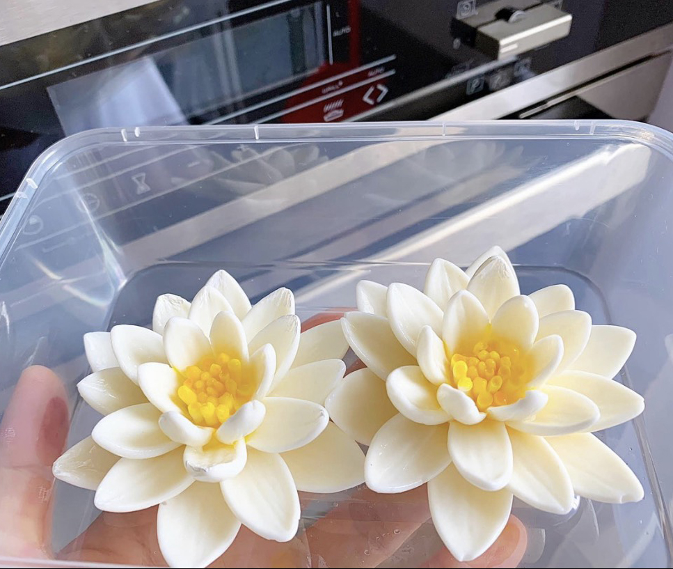 Khuôn silicon Hoa Súng làm bánh rau câu 3D 4D