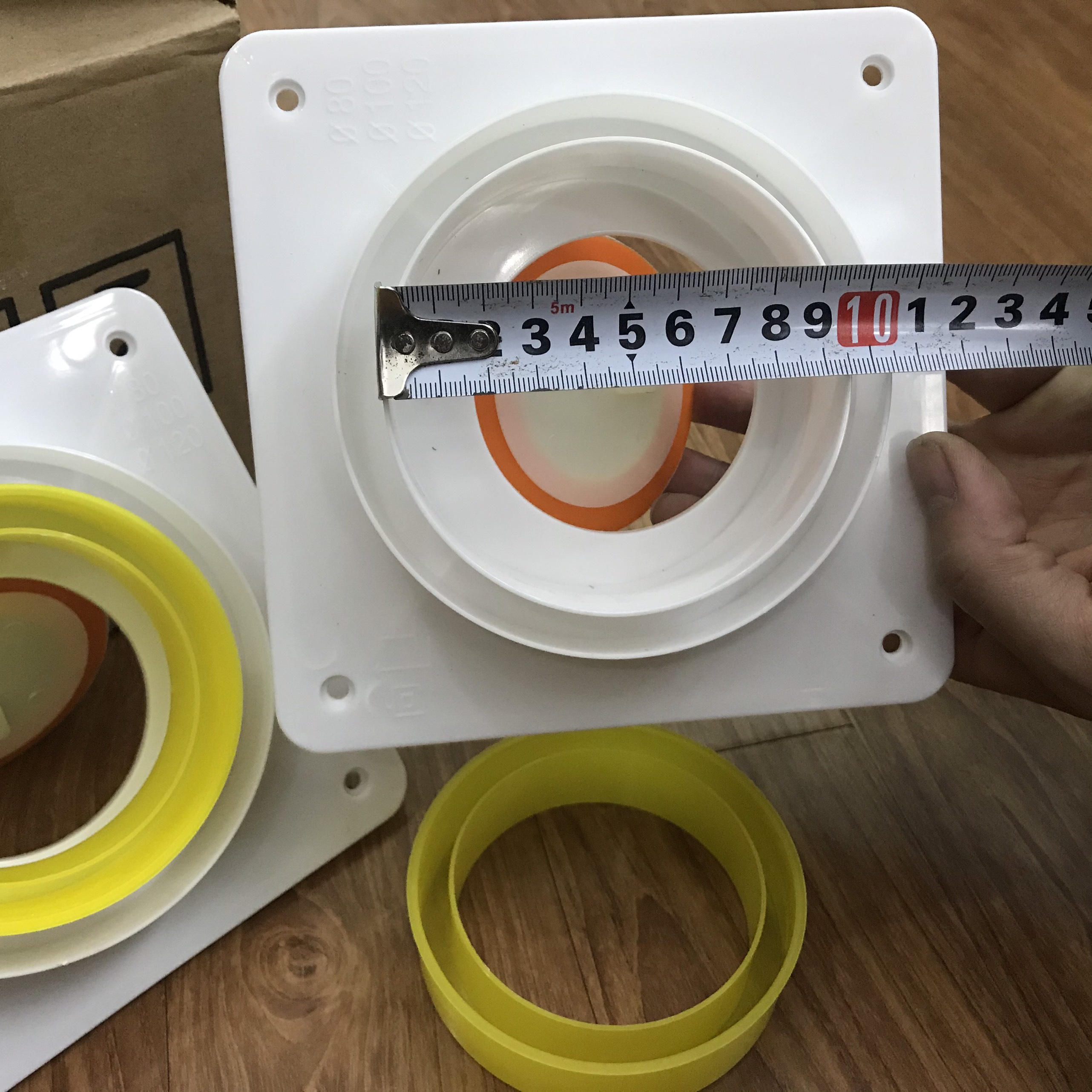 Ống chụp, giá nắp ống quạt hút mùi - Van một chiều ống thông gió máy hút mùi