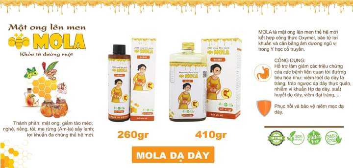 Mật Ong Lên Men MOLA Dạ Dày 410gr
