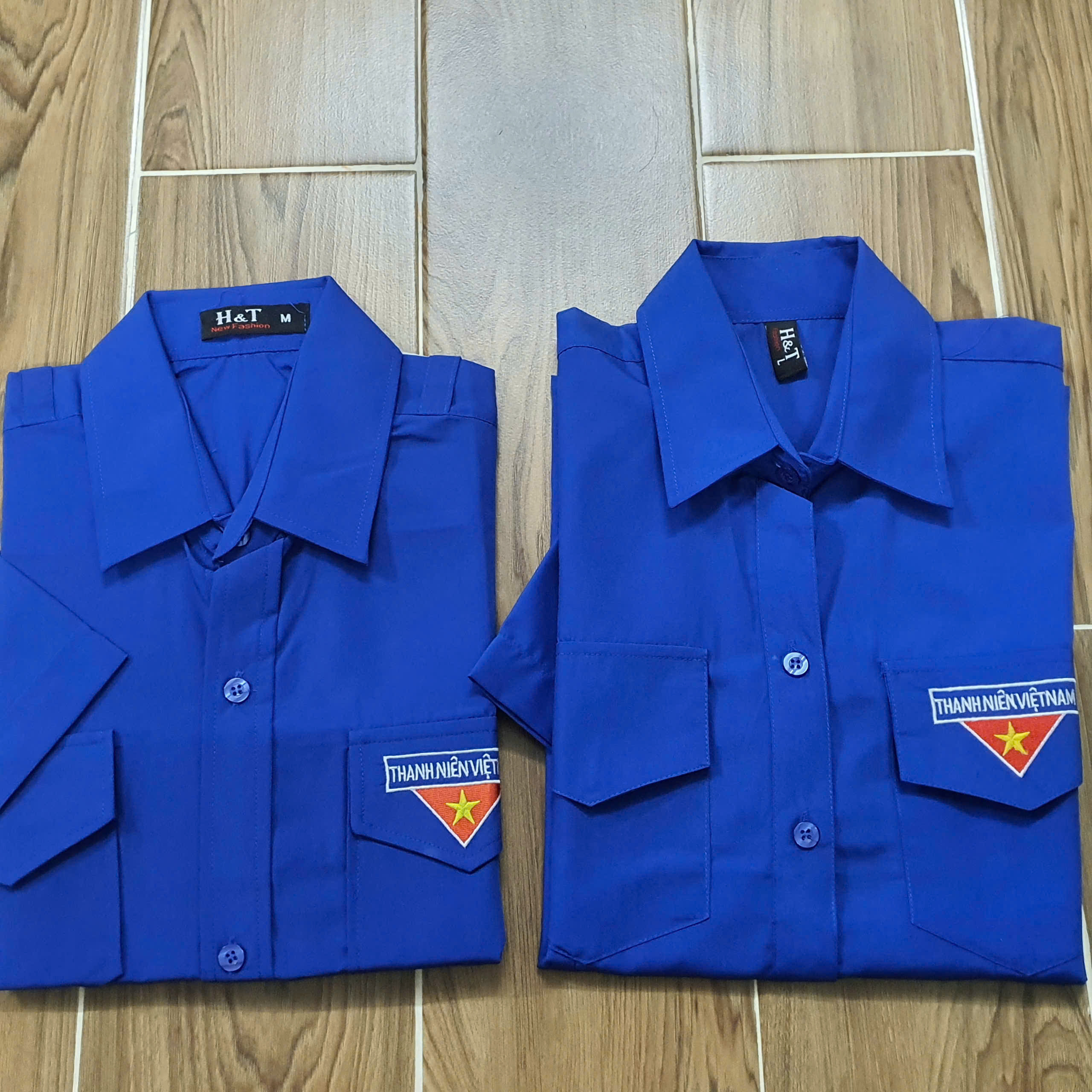 [Đoàn-TN] Áo đoàn thanh niên tay ngắn ( logo thêu )