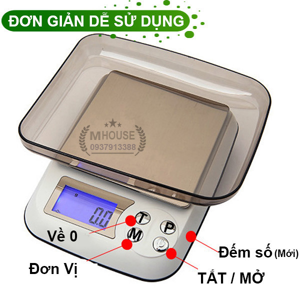 Table TopScale. Kitchen Scale, Digital Weight Scale Measuring 0.1g/2kg