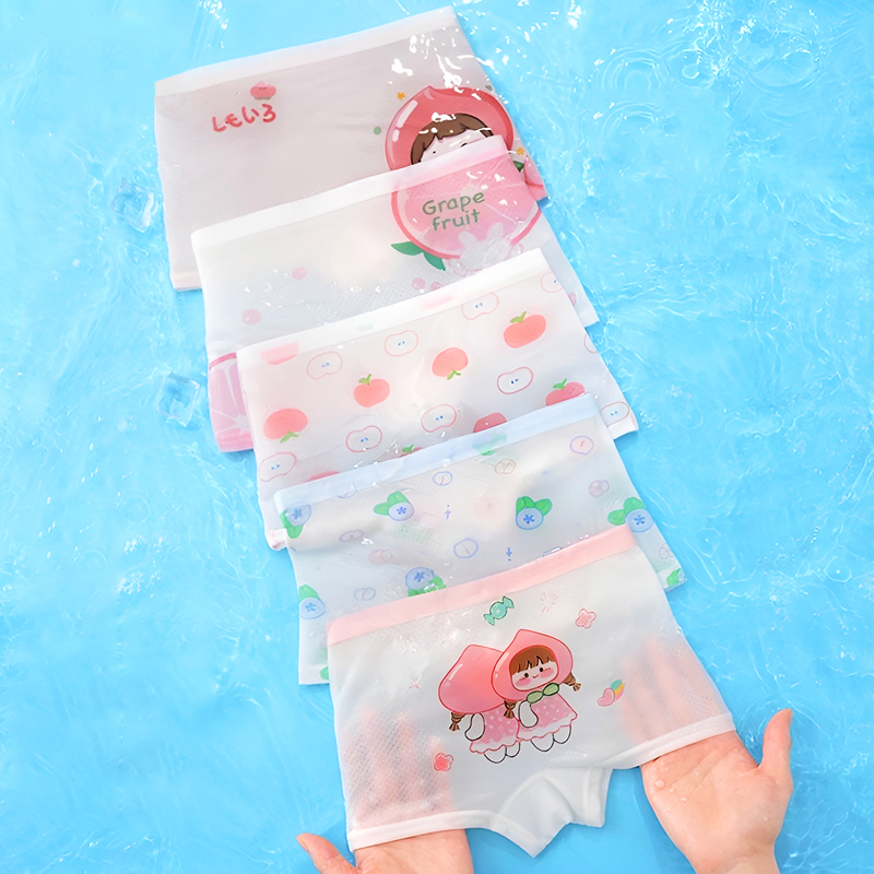 Quần chip bé gái nhiều họa tiết xinh xắn Baby-S, Set 5 quần chip đùi bé gái chất thông hơi thoáng mát – SC028