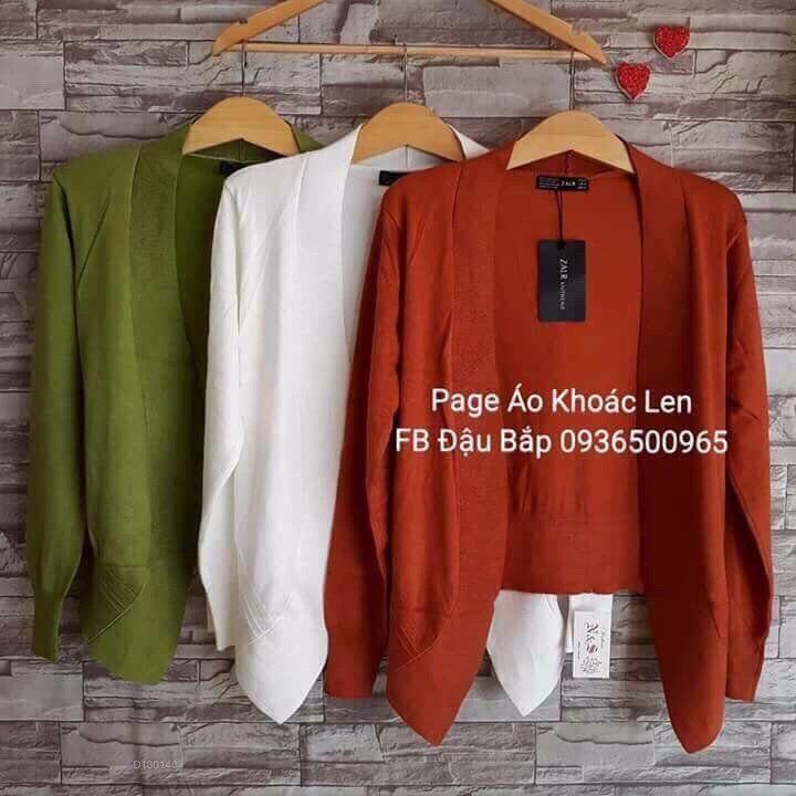 Áo khoác len vạc chéo