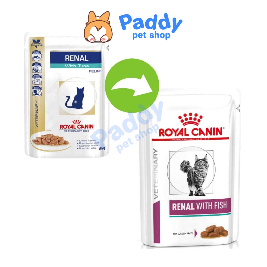 Pate Mèo Hỗ Trợ Thận Vị Cá Royal Canin Renal Cat 85g