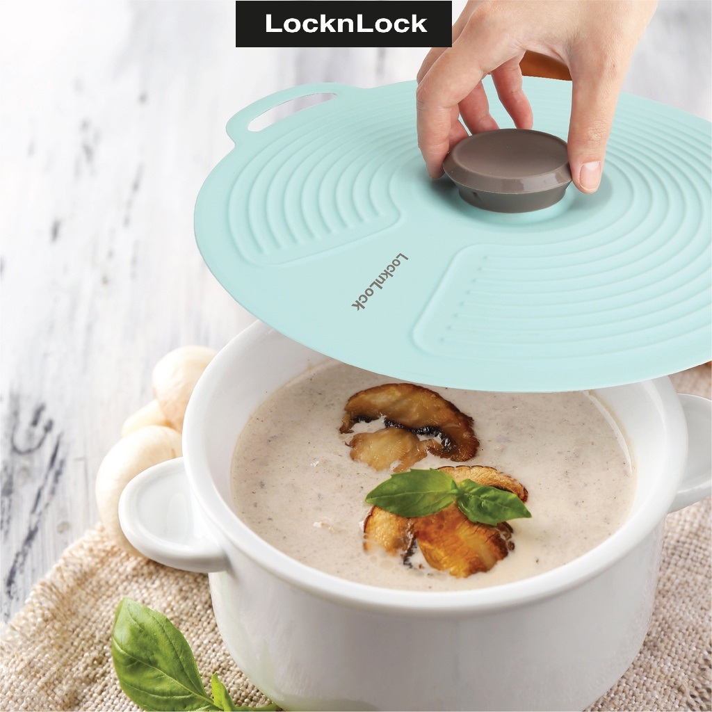 Nắp Đậy Nồi Chảo Bằng Silicone Lock&Lock Đường Kính 28cm CKT431MIT