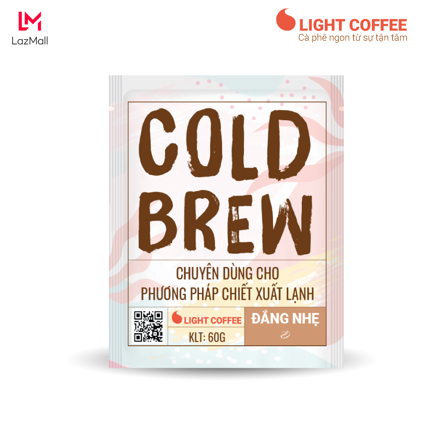 Cà phê pha Cold brew Light Coffee đắng ít - túi 40gr