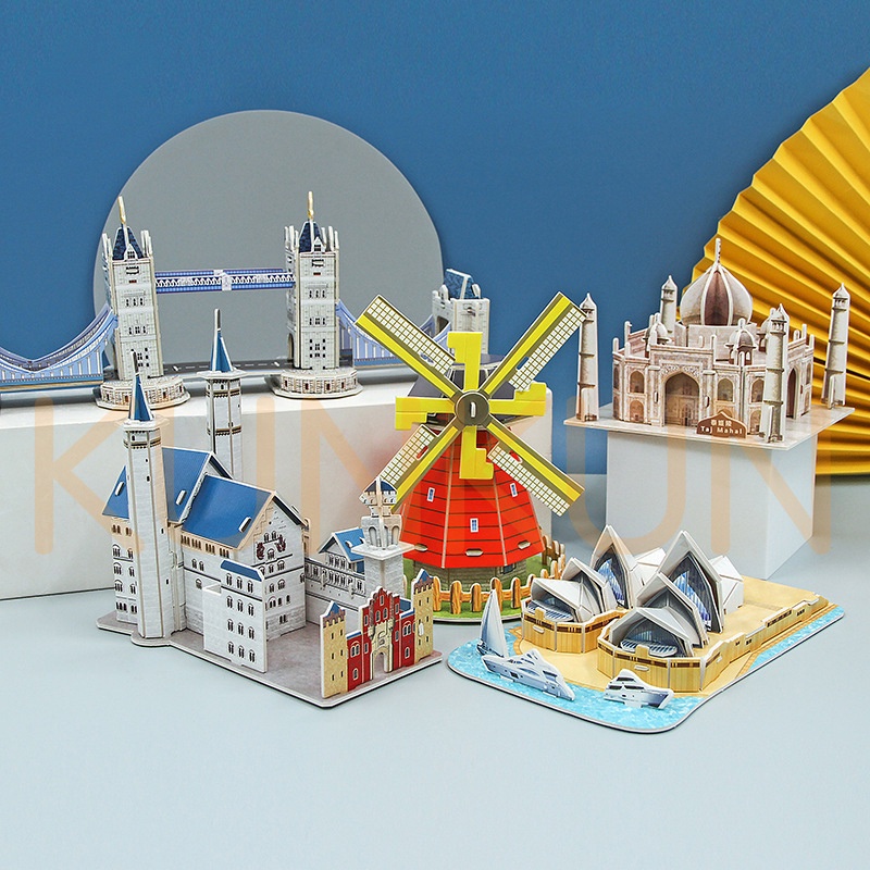 Mô Hình Giấy 3D Tự Lắp Ráp - Mô Hình Kì Quan Thế Giới