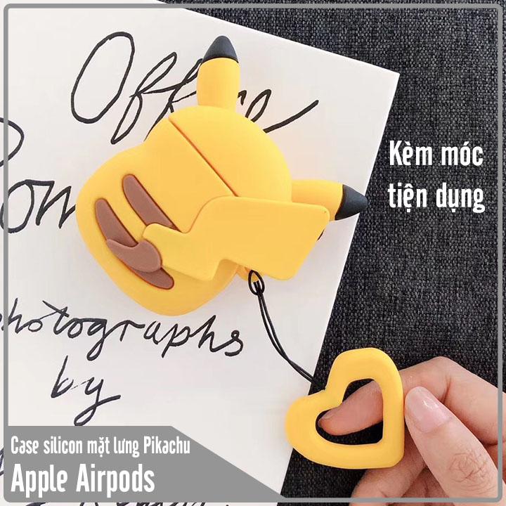 Case silicon cho tai nghe Airpods mẫu lưng Pikachu