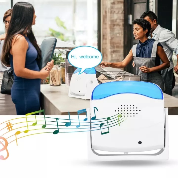 Chuông Báo Khách YoBee AK01 Cảm Biến Chuyển Động Hồng Ngoại + Kèm Pin