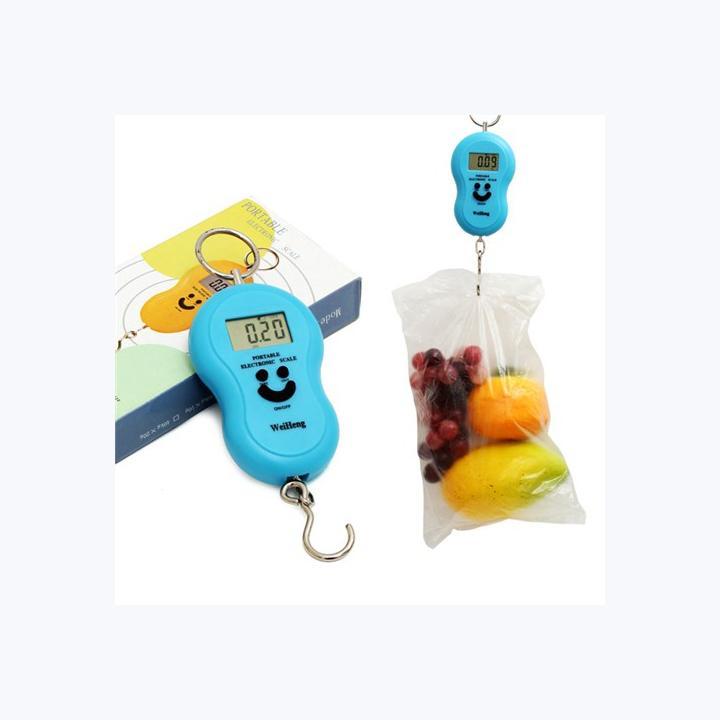 Cân Điện Tử Cầm Tay Di Động Thời Trang Sáng Tạo Cân Hành Lý, Đi Chợ 10G - 50Kg (Màu Ngẫu Nhiên Bản Tiếng Anh)