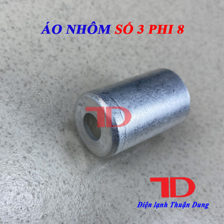 Áo nhôm 3 phi 8, đầu bịt ống gas tuy ô - Điện lạnh Thuận Dung