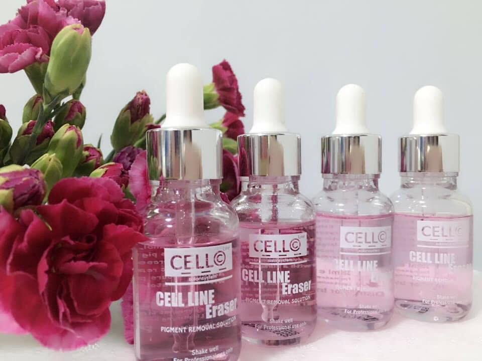 Xóa xăm Cello Hàn Quốc 30ml chai trắng