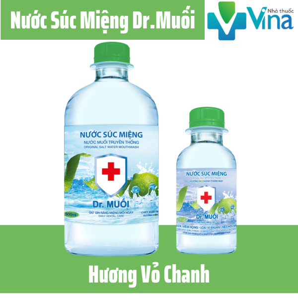 Nước Muối Súc Miệng Dr. Muối Hương Vỏ Chanh,Thơm Miệng, Chăm Sóc Răng Miệng Hiệu Quả giá rẻ