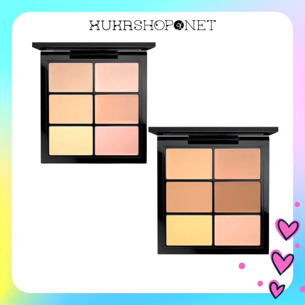 Bảng Che Khuyết Điểm 6 ô màu MAC Studio Fix Conceal and Correct Palette Bền Màu Lâu Trôi