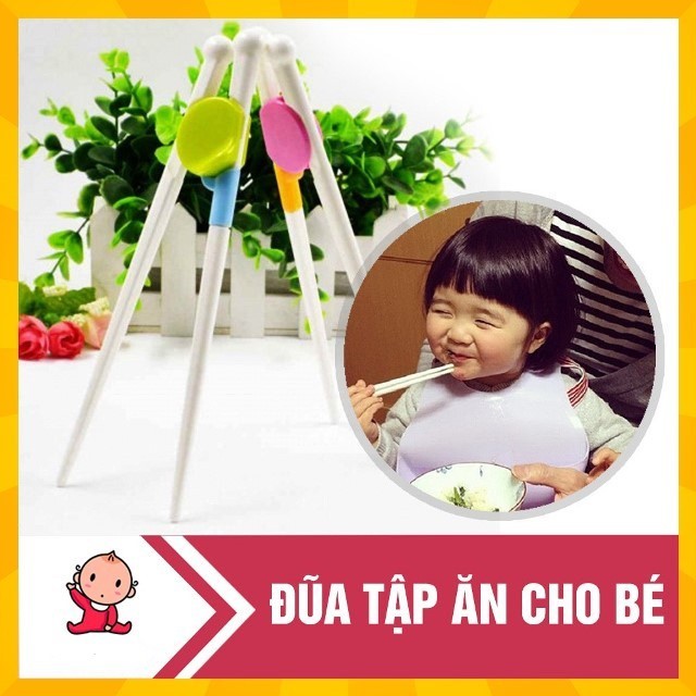 (Đơn 29K Freeship 15K) Đũa tập ăn an toàn cho Bé NAM3