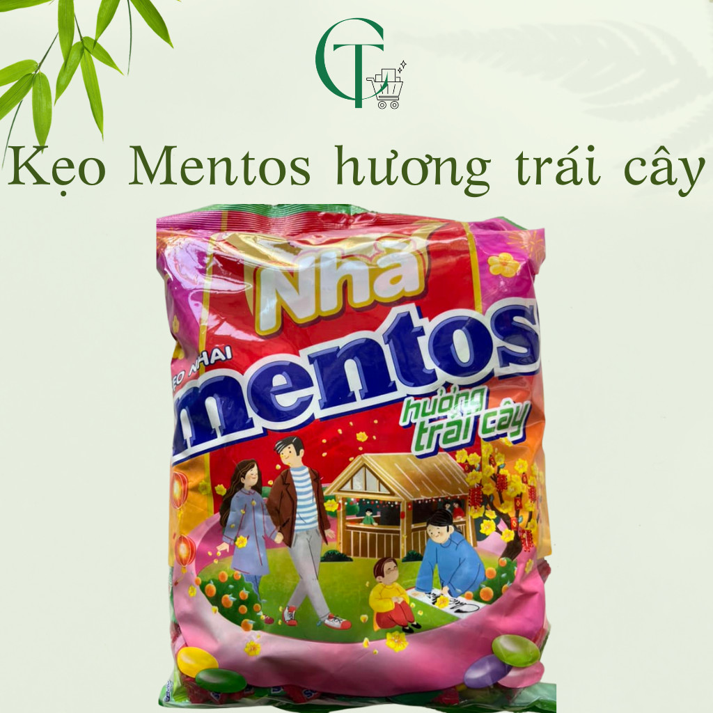 Kẹo nhai Mentos hương trái cây hỗn hợp gói 1Kg