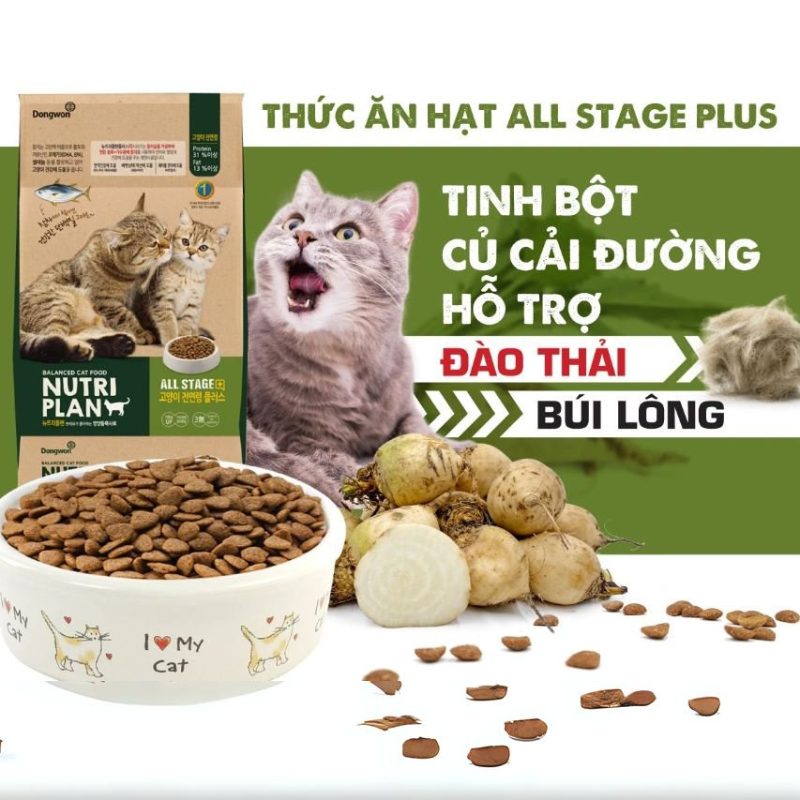 [5kg] Hạt Cho Mèo Mọi Lứa Tuổi Nutri Plan Cat All Stage Plus