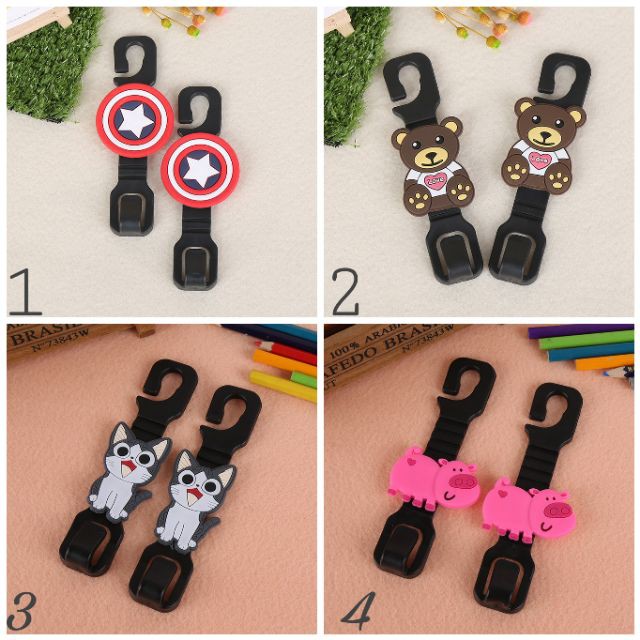 Hook back Seat Auto car cute cartoon shape convenience