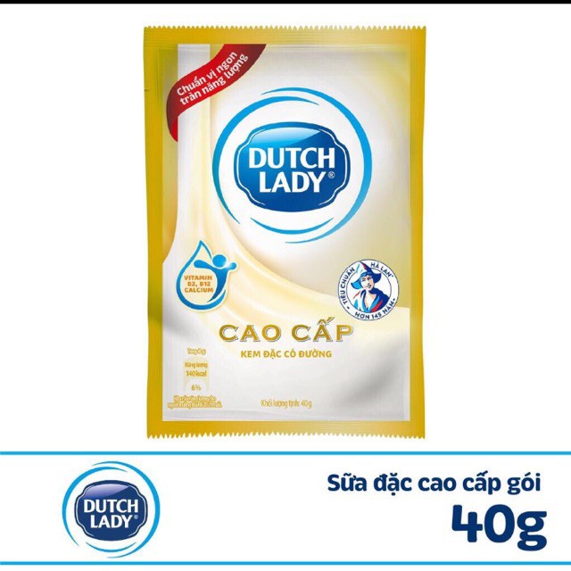 [combo 12 gói] Sữa đặc cao cấp cô gái hà lan - túi 40g