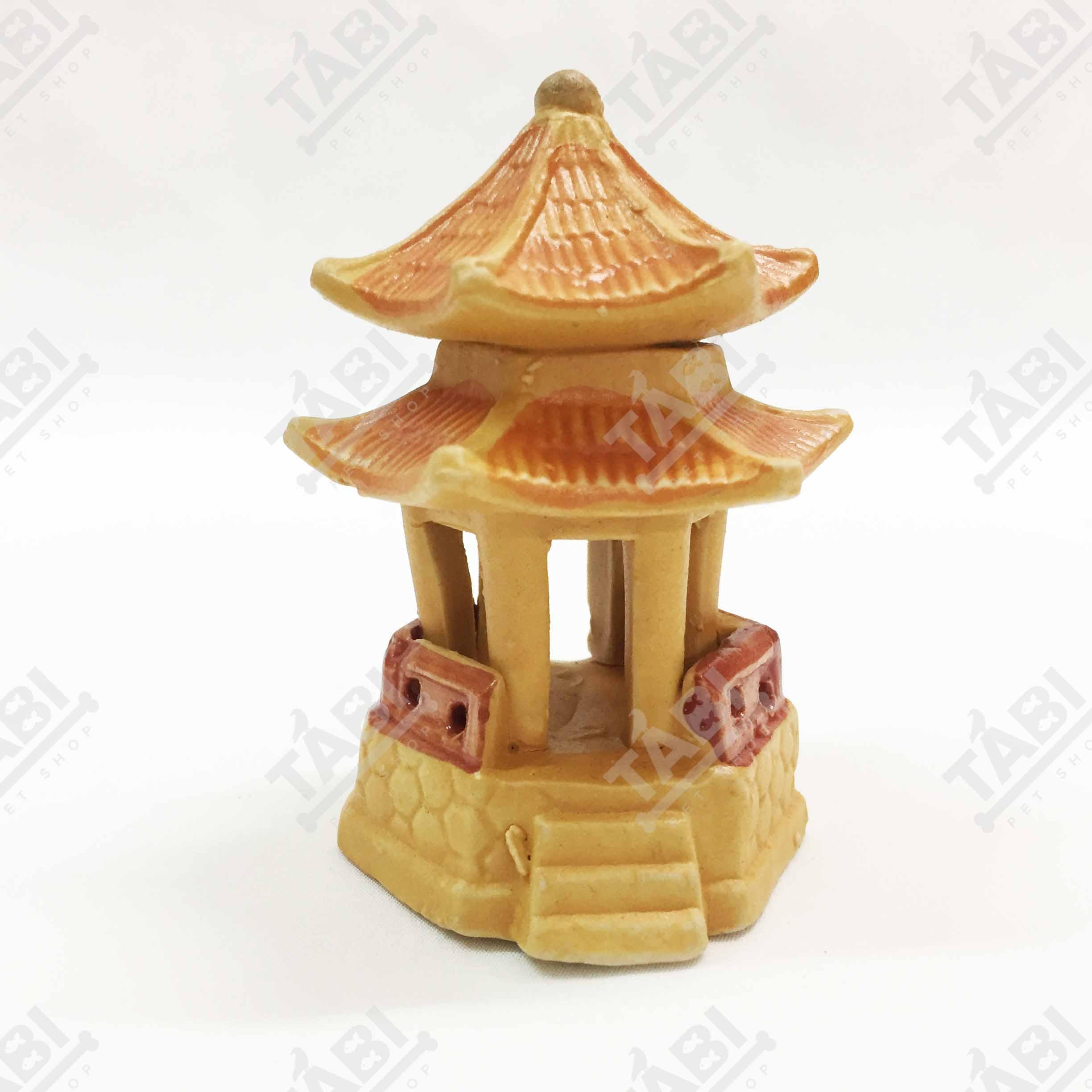 [Tiểu Cảnh] Toà Tháp Nghỉ Chân Nhỏ Dùng Trang Trí Hồ Cá Bể Cá.