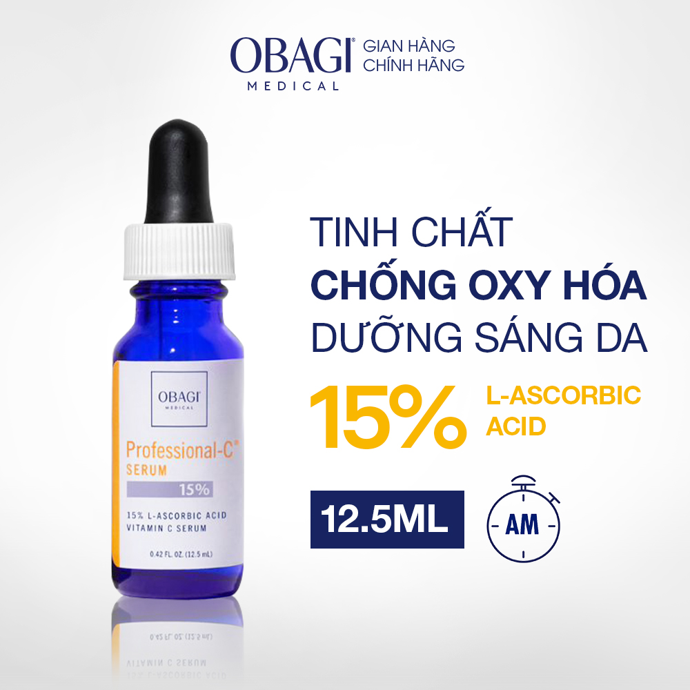 Serum Vitamin C 15% Dưỡng Sáng Da & Chống Oxy Hóa Obagi Professional-C 12.5ml