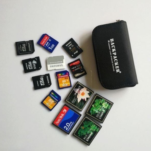 Túi Backpacker đựng thẻ nhớ SD, CF, micro SD