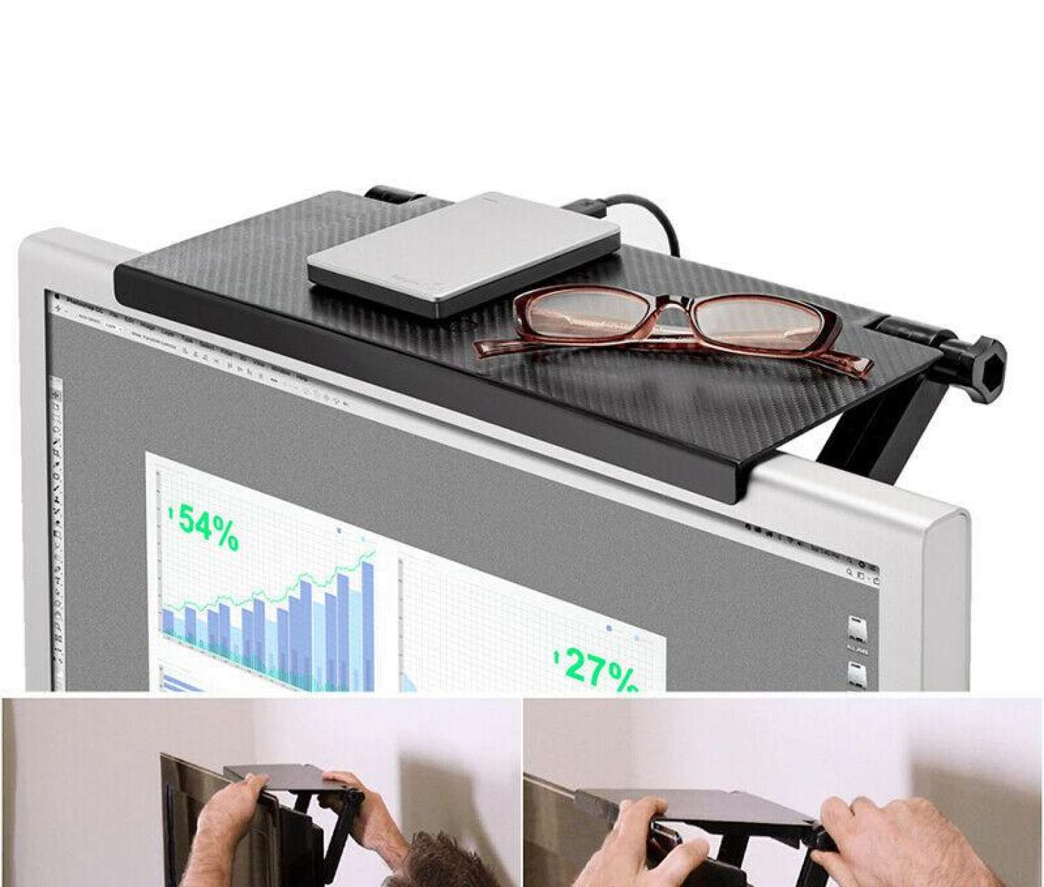 Kệ để đồ gác tivi - máy tính