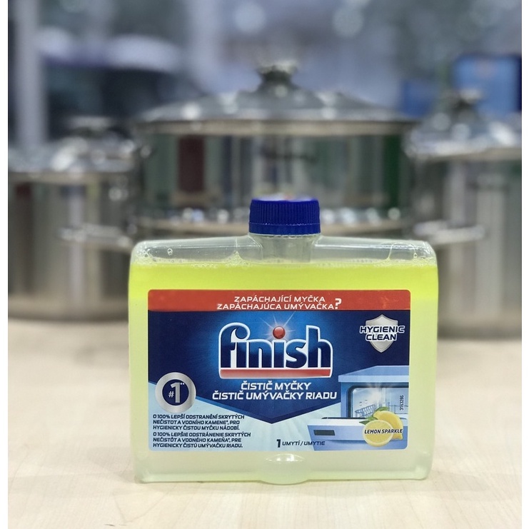 Chai Dung Dịch Vệ Sinh Máy Rửa Chén Bát Finish chai 250ml