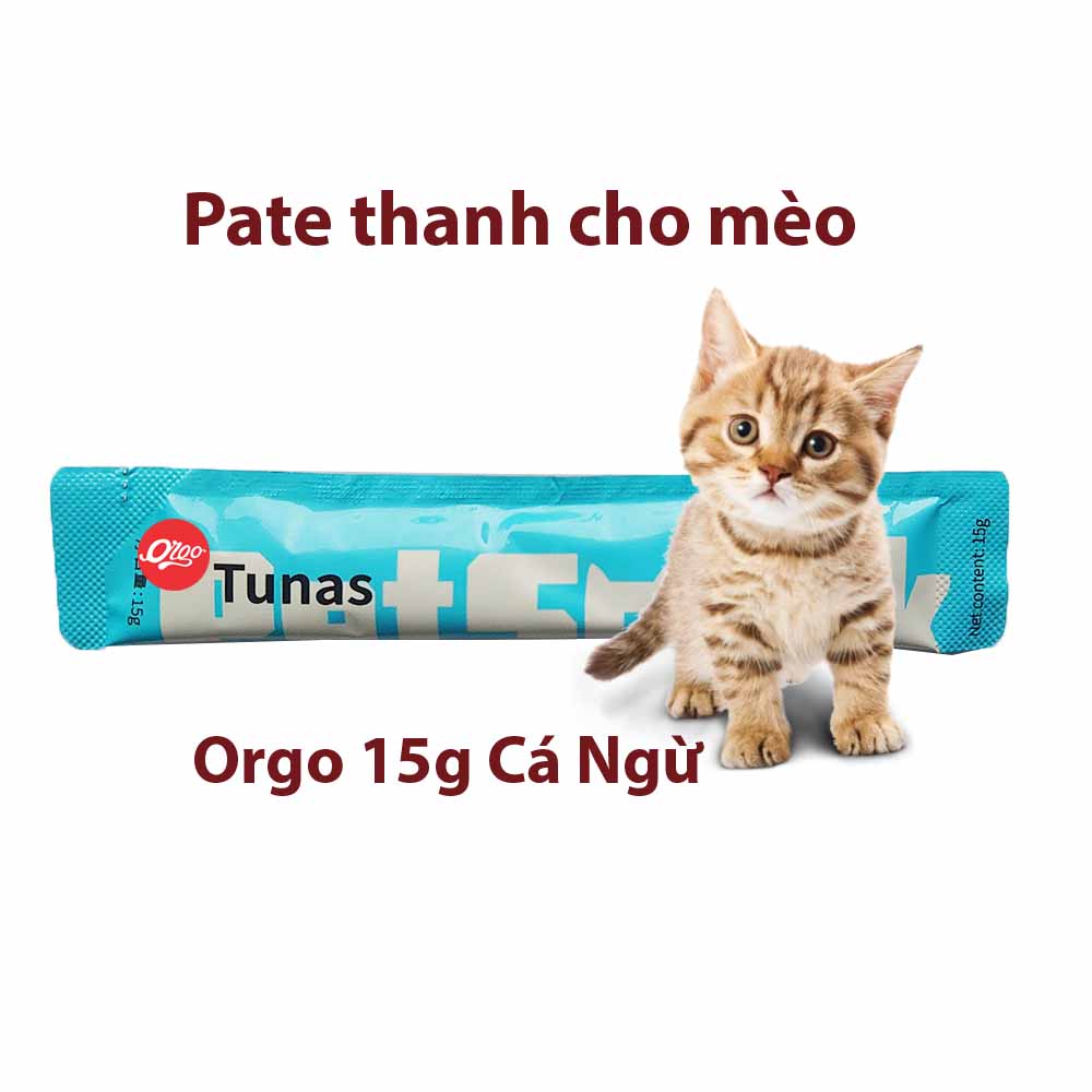 Thanh thưởng cho mèo pate mèo Orgo Thanh15gr