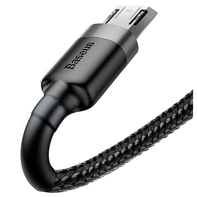 Cáp sạc nhanh Baseus Cafule Micro dây bện dù cho iPhone dài 1M/2M/3M
