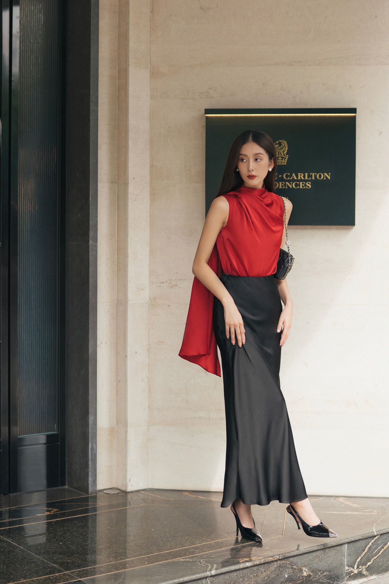 Áo sơ mi lụa Charlotte Top HUONG BOUTIQUE HBSM1111