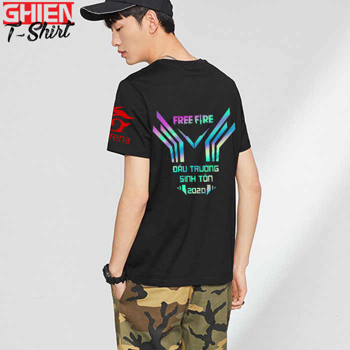 [HCM]Áo thun phản quang 7 màu UMAD Free Fire Đấu Trường Sinh Tồn cổ tròn phông Unisex nam nữ vải thể thao có Big Size