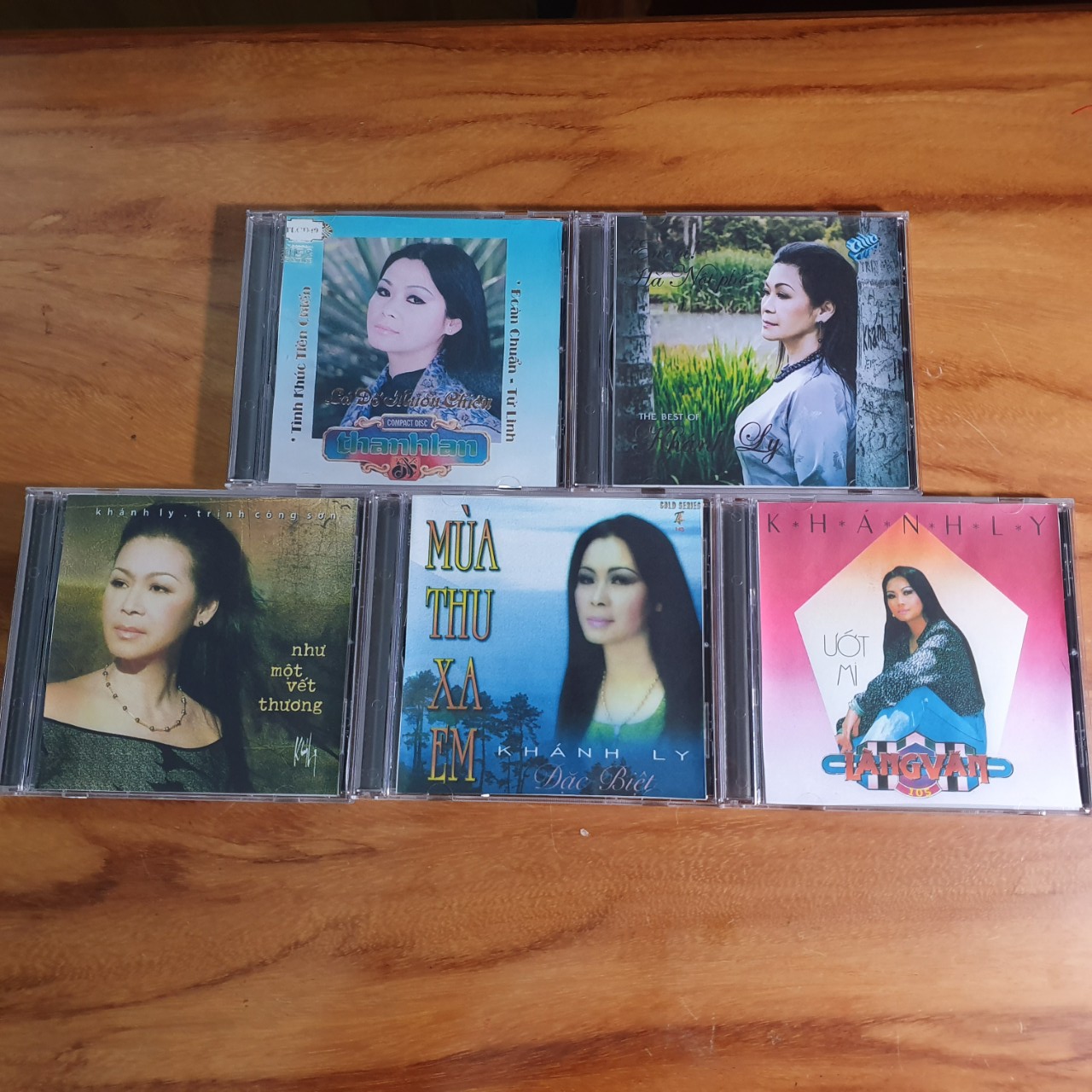 Bộ 5 Đĩa CD Khánh Ly tuyển chọn - CD nhạc vàng chất lượng cao