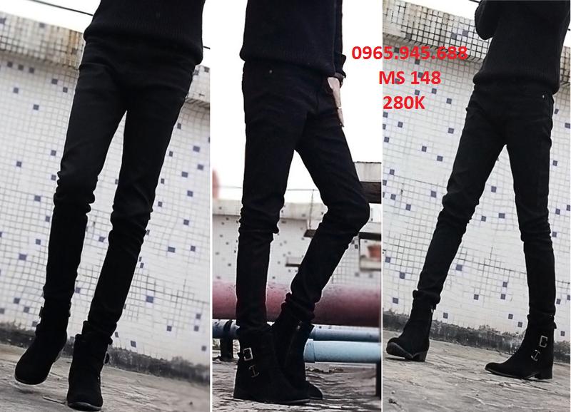 Quần jean côn skinny nam