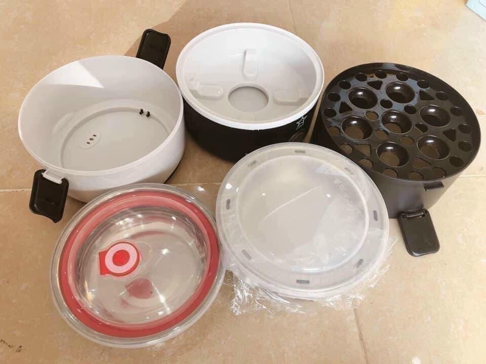 CẶP LỒNG Ủ CƠM INOX 3 TẦNG GIỮ NHIỆT _ CẮM ĐIỆN