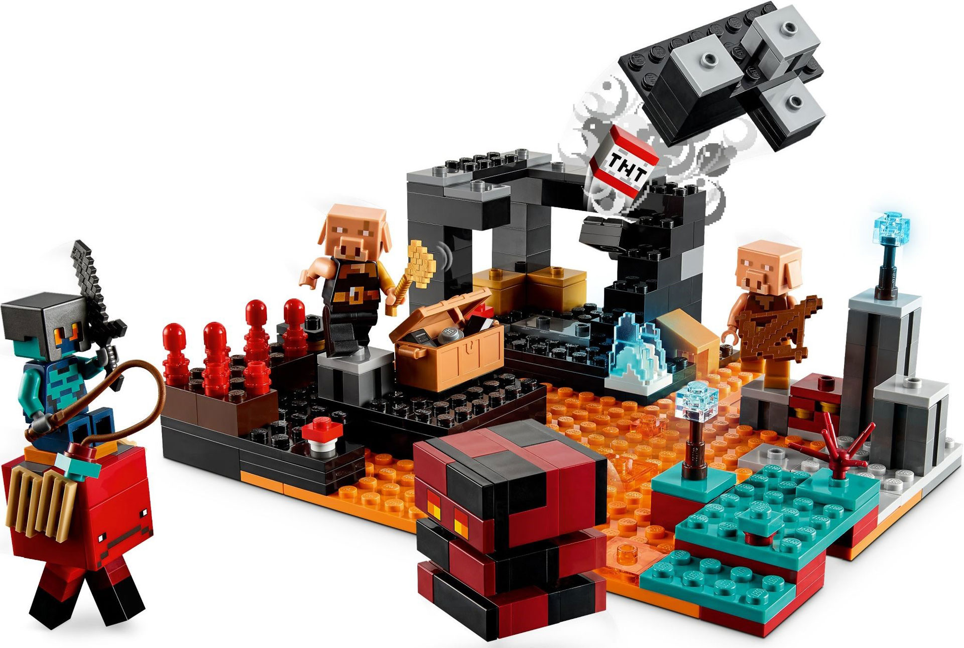 LEGO Minecraft 21185 Tàn tích pháo đài Lợn