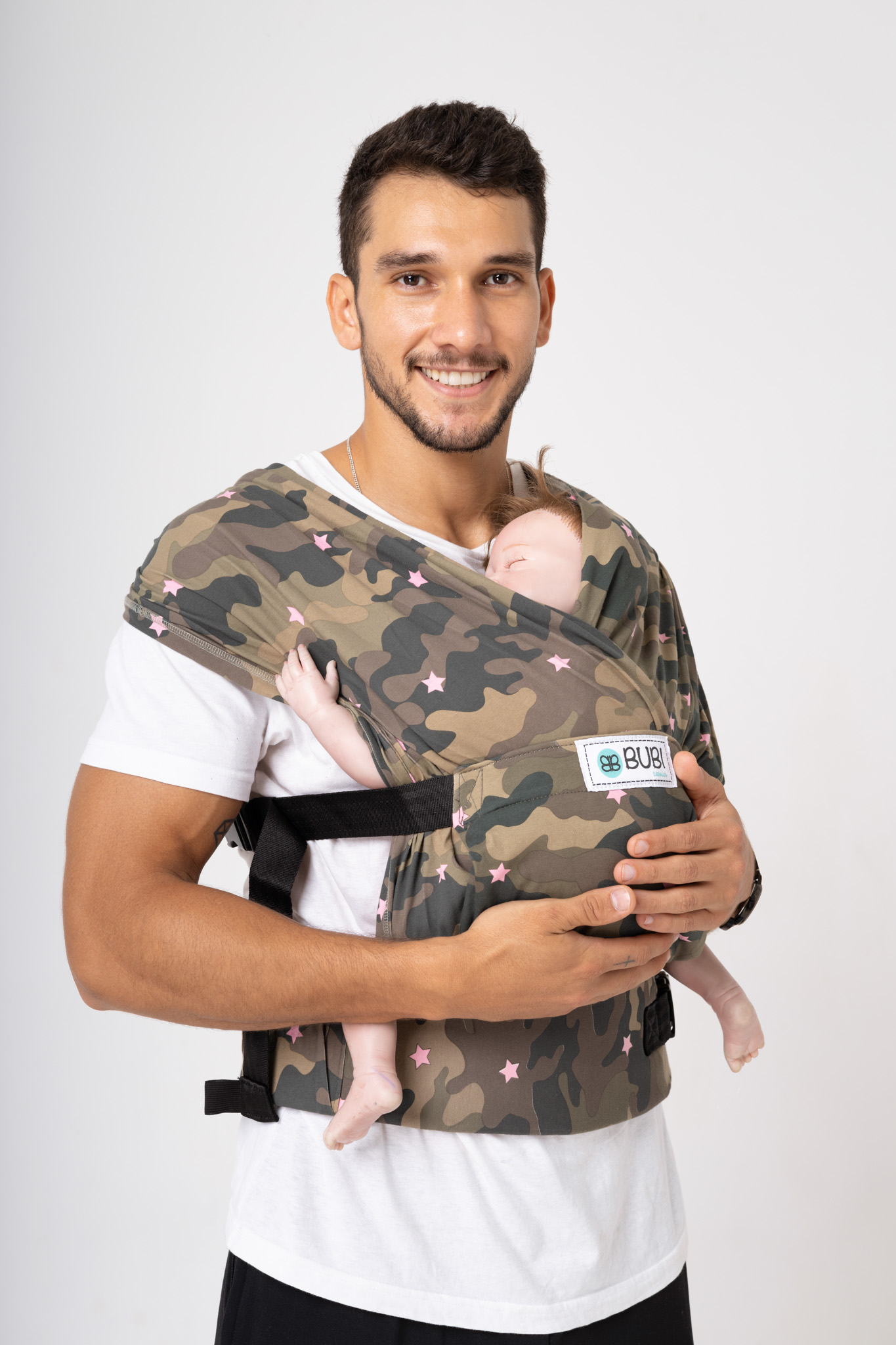 Địu vải BUBI Gen 3 - Rằn ri - Cotton