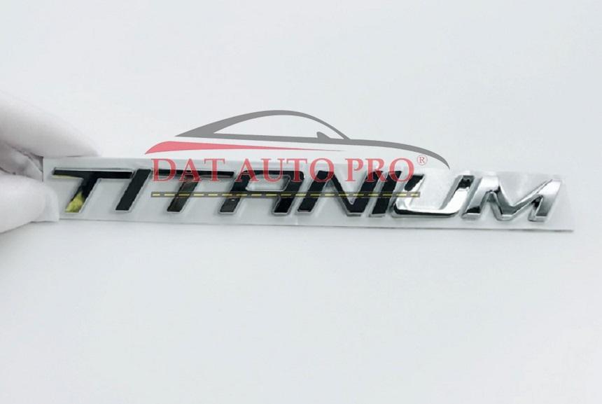 Tem 3D KIM LOẠI TITANIUM trang trí xe oto.